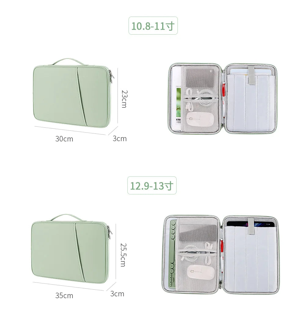 Housse de Rangement Stylée & Multi-Compartiments – Tablettes 10-13’’